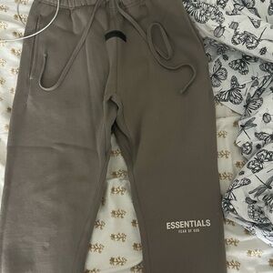 Fear of God Essentials Beige Joggers